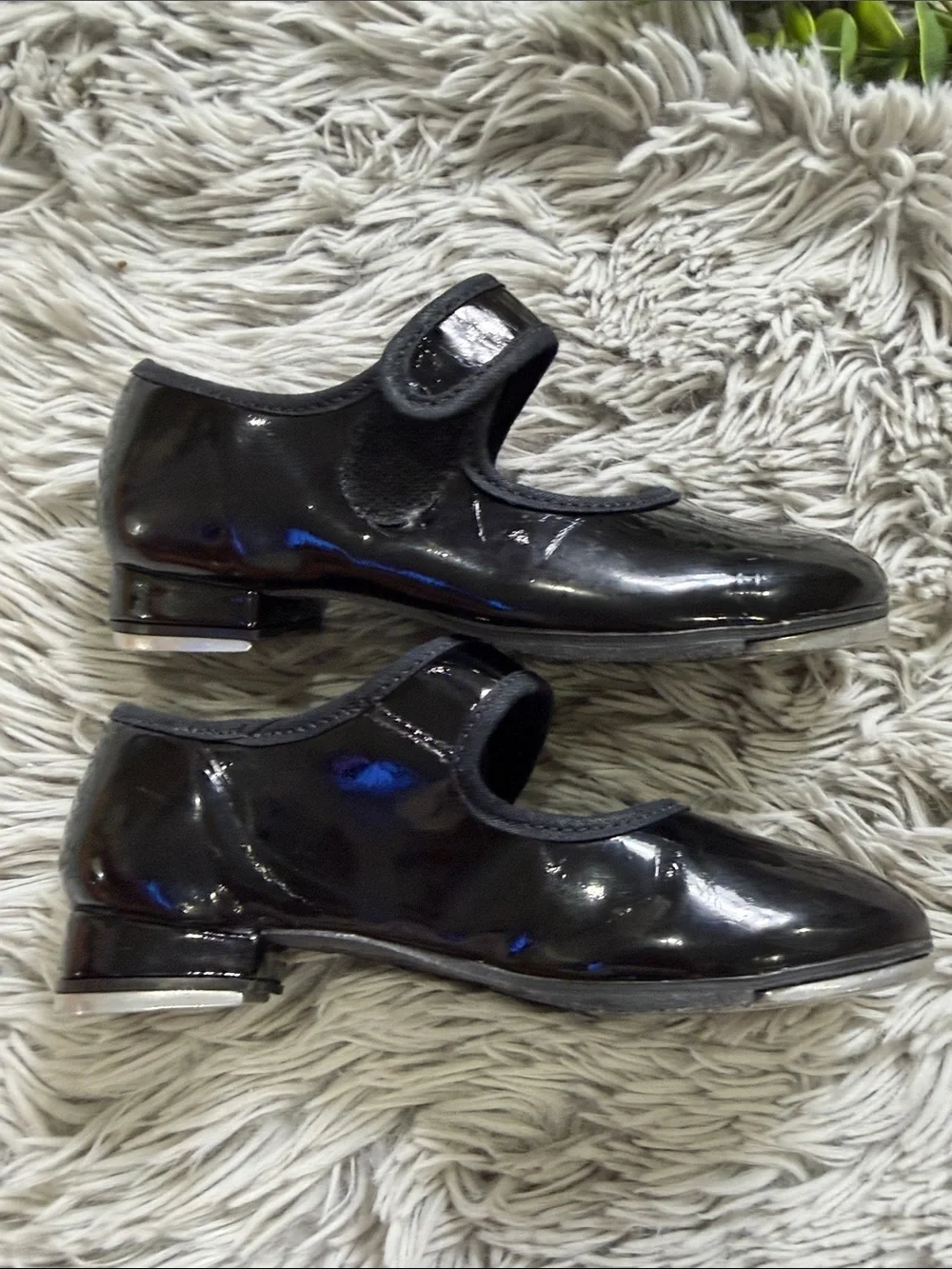 So danca kids Black Mary Jane tap Shoes size 9
